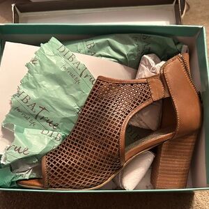 Diba True Brown Cut-Out Heels